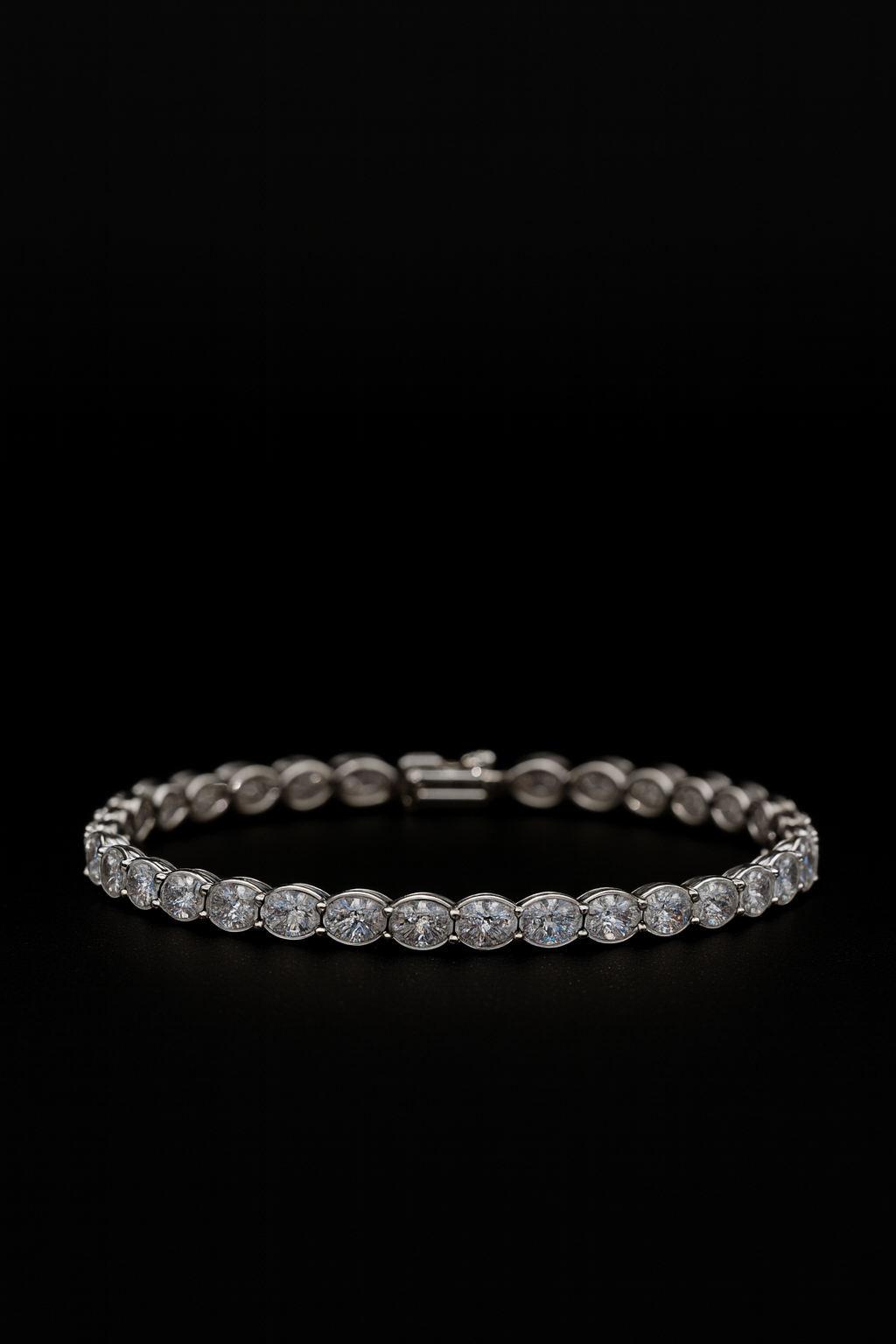 ORANA Luxe Oval-Cut Crystal Tennis Bracelet