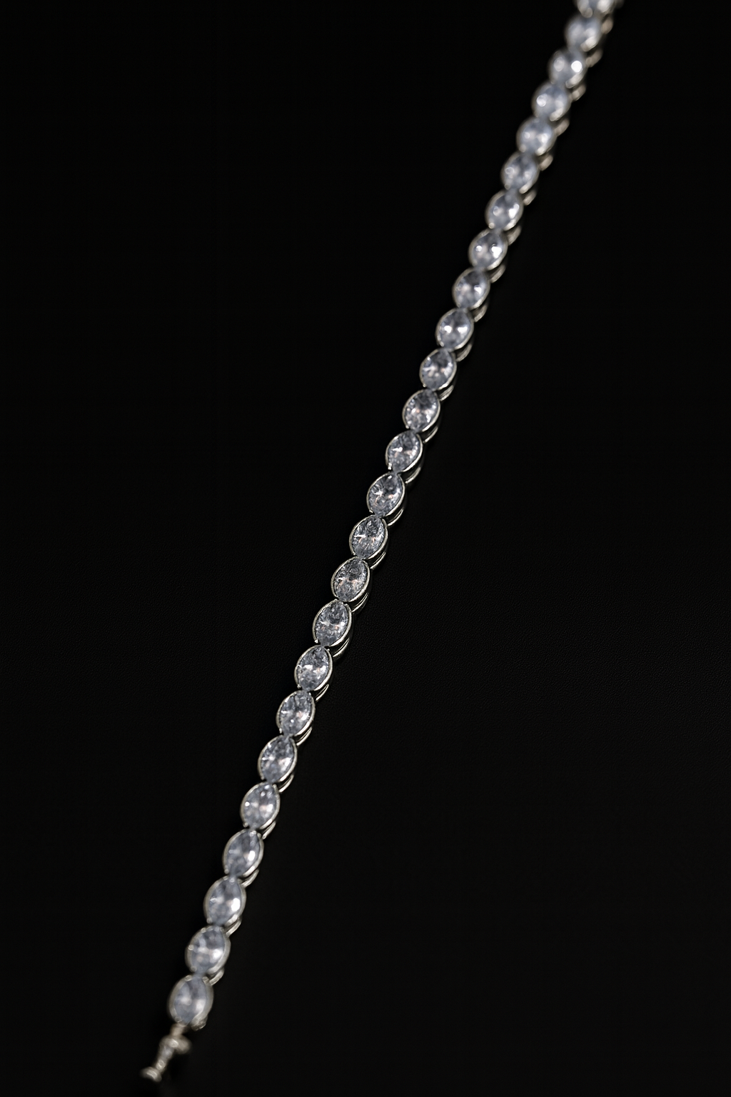 ORANA Luxe Oval-Cut Crystal Tennis Bracelet