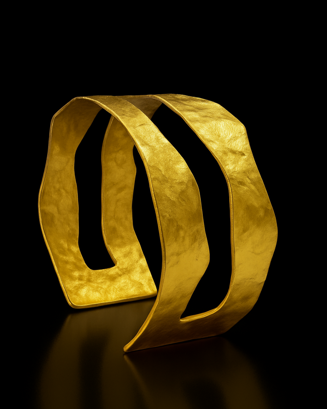 ORANA Hammered Wave Cuff Bracelet