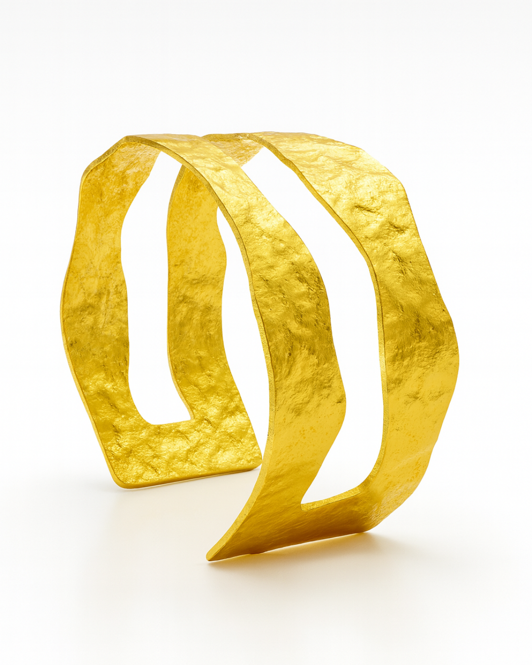 ORANA Hammered Wave Cuff Bracelet