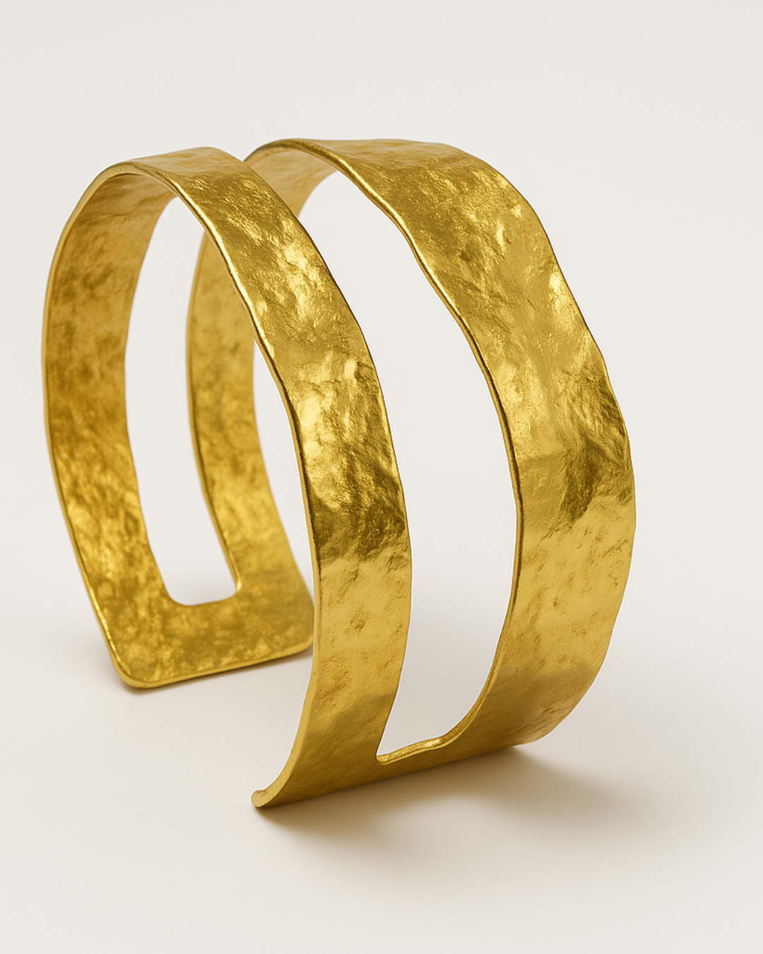 ORANA Hammered Wave Cuff Bracelet
