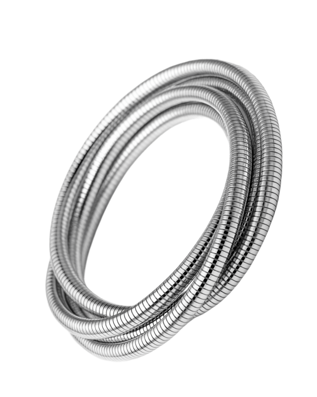 ORANA Luxe Convertible Silver Coil Bracelet & Necklace
